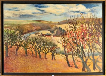 Escuela francesa, hacia 1950
Paisaje otoñal
Óleo s