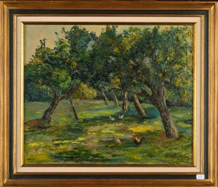 Paul LAGNEAU (1913-)
Manzanos en otoño
Óleo sobre 