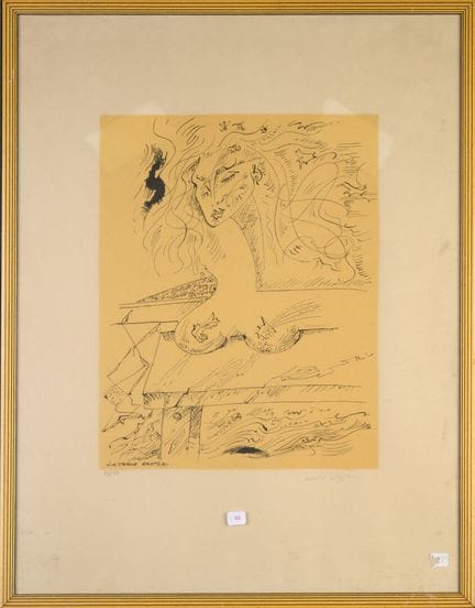 André MASSON (1896–1987)
Der Spuk-Tisch
Lithografi