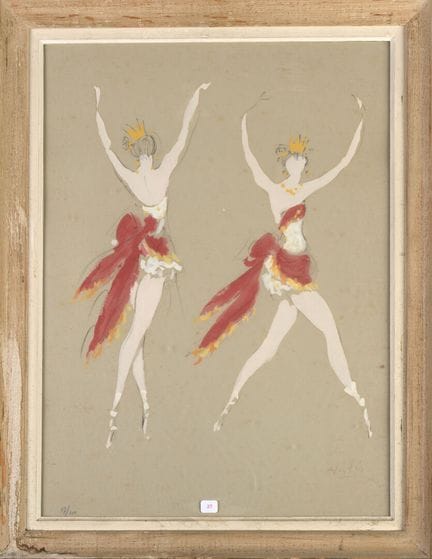 Marcel VERTES (1895–1961)
Tanz 
Schablonendruck, u