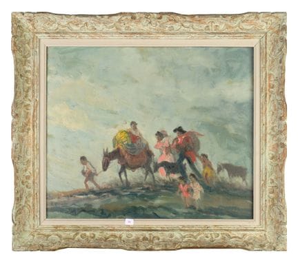 Georges REGNAULT (1898-1879)
Gli zingari
Olio su t