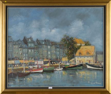 Escuela del siglo XX
Honfleur
Óleo sobre lienzo, f
