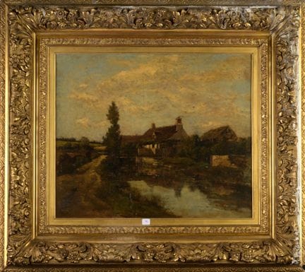 Maurice LEVIS (1860-1940)
Casa presso la diga
Olio