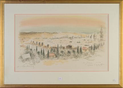 André HAMBOURG (1909–1999)
Jerusalem
Lithografie, 