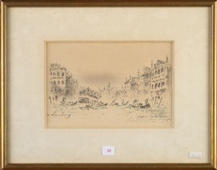 André HAMBOURG (1909–1999)
Venedig
Lithografie, un