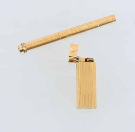 CARTIER Paris - Set includes:  Gold-plated metal l