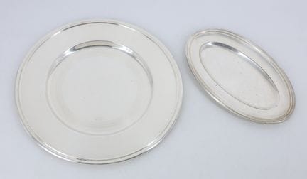 Silver plated set including: CHRISTOFLE - Round pl
