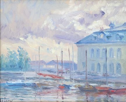 Jeanne TIFINE (1929–2017)
View of Honfleur City Ha
