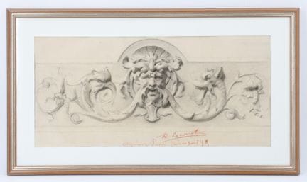Raymond LECOURT (1882–1946)
Mascaron head flanked 