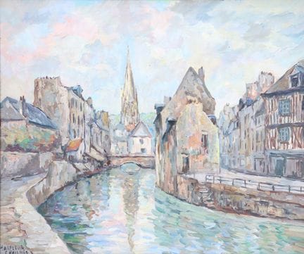 Fred PAILHES (1902–1991), View of Harfleur from La