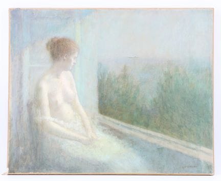Louis PICARD (1861–1940), Nude Woman at Her Window
