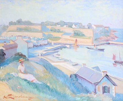 Martin LINDENEAU (20th century), Woman in Front of