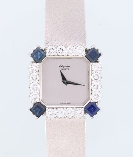 CHOPARD (LADY CARRE JOAILLERIE / DIAMOND-AND-SAPPH