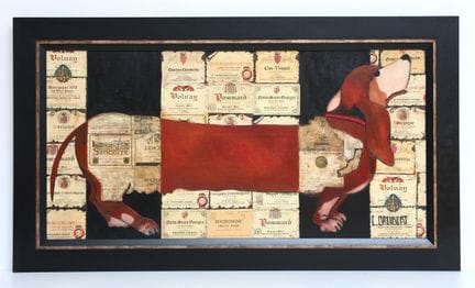 Christian DALIBERT (20th century), Dog with Wine B