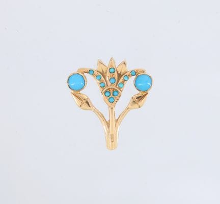 Pendant with an 18-karat yellow gold (750 mil.) se