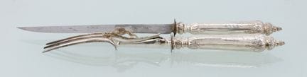 Dinner service with silver-plated handles (800 mil