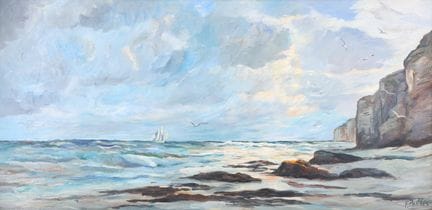 Fred PAILHES (1902–1991), Normandy Coast with a Sa