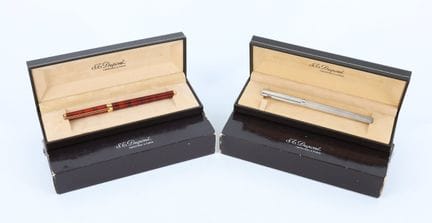 S.T. DUPONT
Set of two pens: a fountain pen (witho