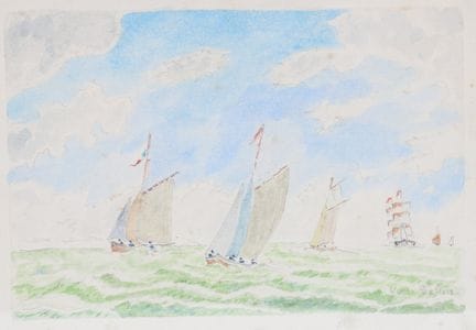 Yves TELLIER (20th-century French School)
Returnin