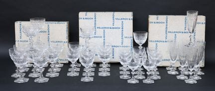 VILLEROY &amp; BOCH - Crystal glassware set decora