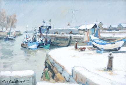 Robert GUILBERT (1920–1992)
Boats in the Harbor
Oi