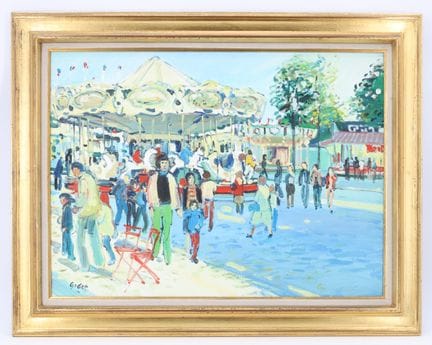 Pierre GODET (1940–2023)
The Wooden Horses
Oil on 