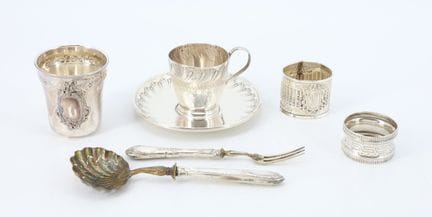 Minerve 950-thousandths silverware set consisting 