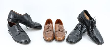 Set of two pairs of WESTON shoes and one pair of G