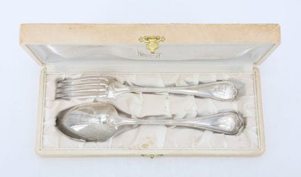 Large 925-part silver cutlery set (Minerva hallmar