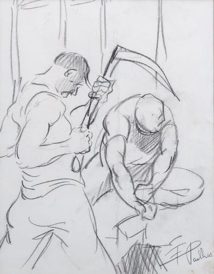 Fred PAILHES (1902–1991)
The Reaper
Black pencil d