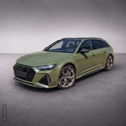 Audi RS6 Avant Performance in Urban Green with the