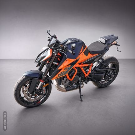 KTM 1290 Super Duke R naked bike with 180 PS. Mode