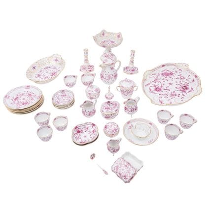 Juego de café de Meissen de 38 piezas «Indisch pur