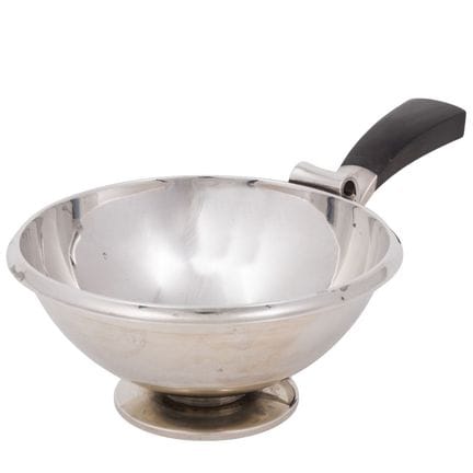 GEORG JENSEN Kasserolle mit Holzgriff, 925 Silber,