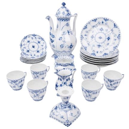 ROYAL COPENHAGEN, completo servicio de café «Musse