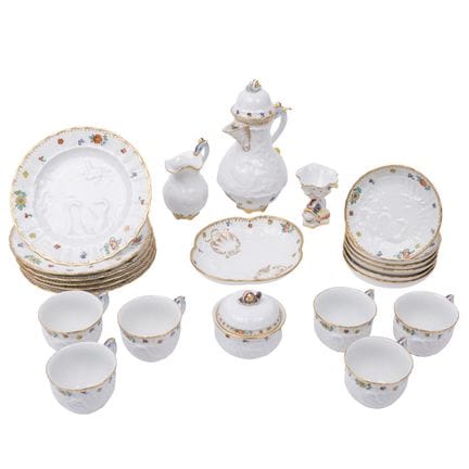 Juego de café de Meissen de 23 piezas para 6 perso