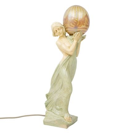 VIENA Förster &amp; Co. Lámpara de mesa figurativa
