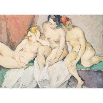 佩特斯，海拉（1885-1973），《三位美神》，1949年，左下角签名并注明日期，油画/画布，高×