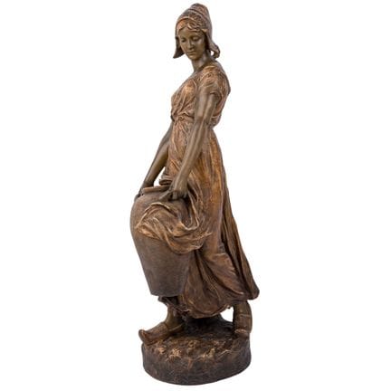 GOLDSCHEIDER «Gran figura Art Nouveau de una aguad