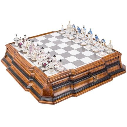 Juego de ajedrez de MEISSEN, siglos XIX y XX, prim
