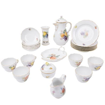 Juego de café MEISSEN de 23 piezas para 6 personas