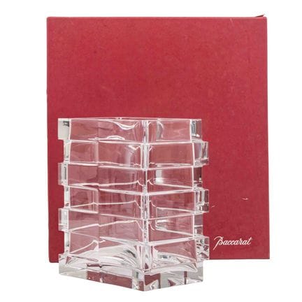 Jarrón «Calandre» de BACCARAT, hacia 1984. Cristal