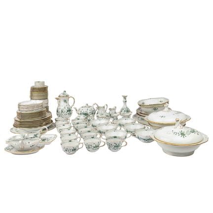 Servicio de café, té y mesa de MEISSEN «Indisch Gr