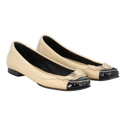 Ballerines CHANEL VINTAGE, taille 38,5. Modèle en 