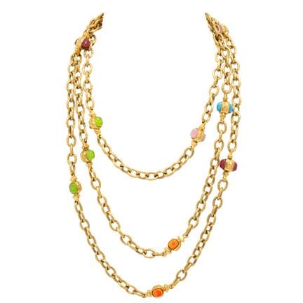 Collar CHANEL VINTAGE, colección 1984-1992.  Caden