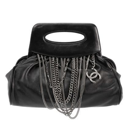 Pochette CHANEL, collection 2000/02. Cuir d'agneau