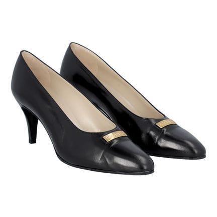 Escarpins CHANEL VINTAGE, taille 38,5. Modèle en c