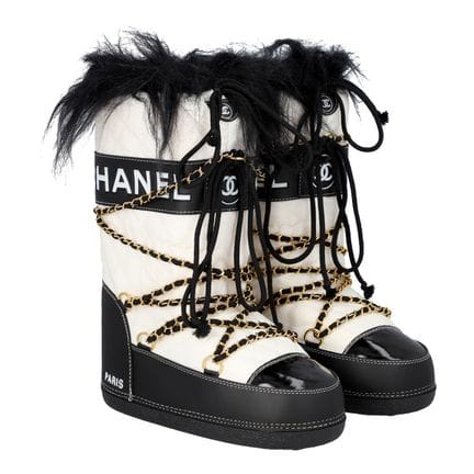 Bottes Moonboots CHANEL VINTAGE, pointures 38-40, 