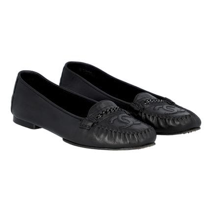 Ballerines CHANEL VINTAGE, taille 38,5. Modèle en 