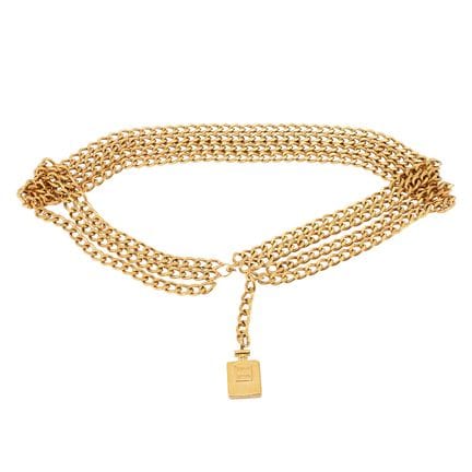 Ceinture CHANEL VINTAGE à chaînes, coll. : années 